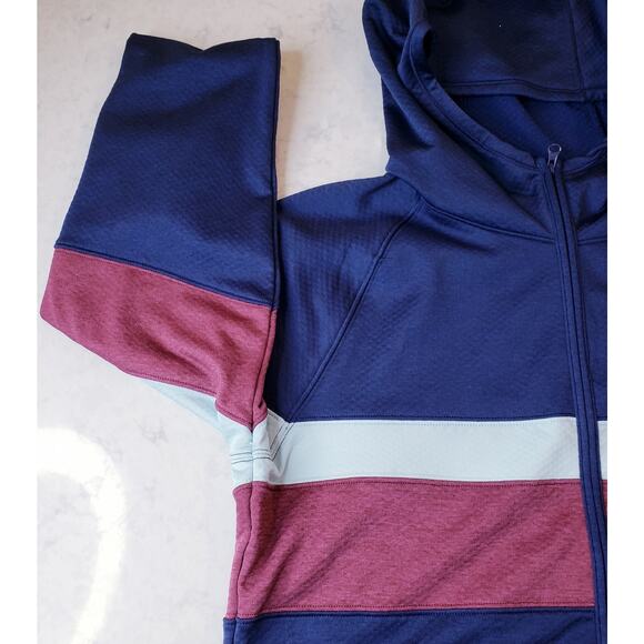 COTOPAXI Bandera Crew Full Zip Hoodie Jacket Blue Burgundy Women's Small ~ EUC - Picture 3 of 12